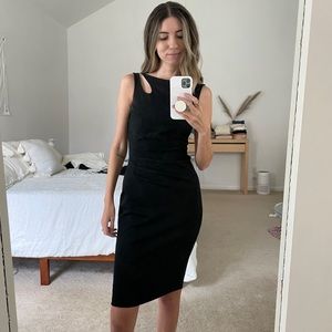 Cache Black Keyhole Dress